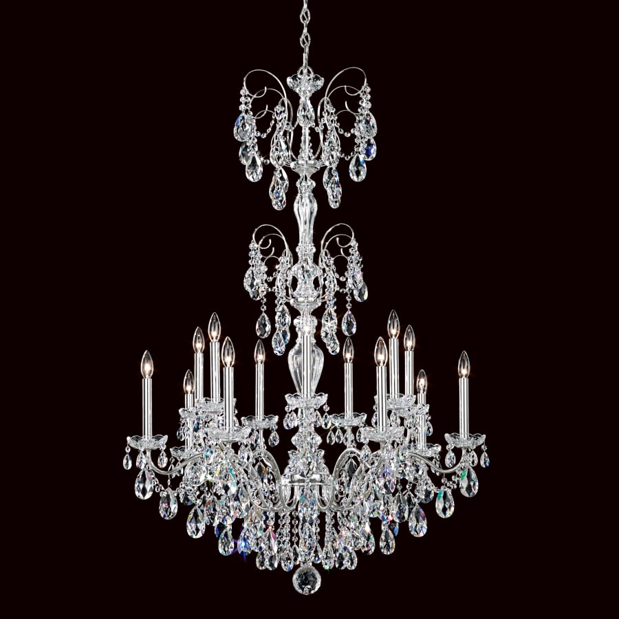 Sonatina 14 Light 35" Wide Crystal Chandelier with Clear Swarovski Heritage Crystals