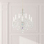 Schonbek Sterling 29"W Polished Silver 12-Light Chandelier