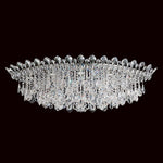 Trilliane Strands 8 Light 15-1/2" Tall Flush Mount Ceiling Fixture with Heritage Crystals