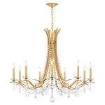Vesca 9 Light 45" Wide Crystal Chandelier with Heritage Crystals