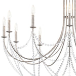 Schonbek Verdana 43"W Antique Silver 12-Light Pendant Light