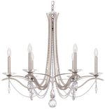 Schonbek Vesca 33" Wide Antique Silver 6-Light Chandelier