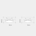 Creative Circle Dimmable LED Nordic Flush Mount Lighting Ceiling Light