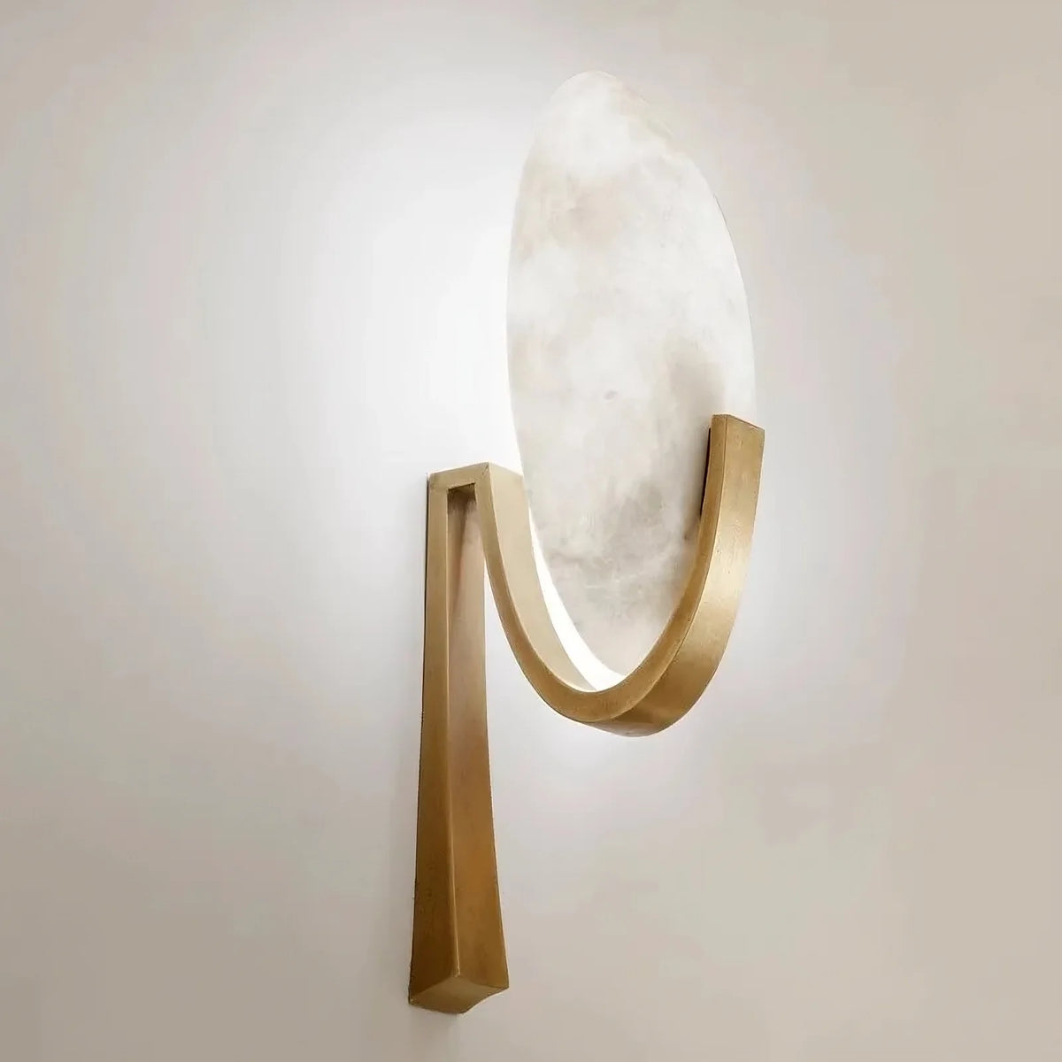 Natural Marble & Copper Sconce Light