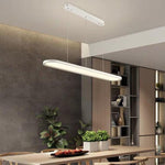 Rounded Corners Strip LED Modern Pendant Lighting Chandelier Hanging Lamp
