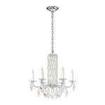 Siena 23.5"H x 24.5"W 6-Light Crystal Chandelier in White