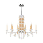 Siena 30"H x 40.5"W 10-Light Crystal Chandelier in Heirloom Gold