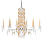 Siena 30"H x 40.5"W 10-Light Crystal Chandelier in Heirloom Gold