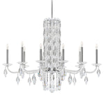 Siena 30"H x 40.5"W 10-Light Crystal Chandelier in Polished Stain