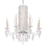 Siena 31"H x 30"W 8-Light Crystal Chandelier in Antique Silver