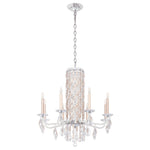 Siena 31"H x 30"W 8-Light Crystal Chandelier in Antique Silver