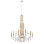 Siena 50.5"H x 40.5"W 17-Light Crystal Chandelier in Heirloom Gol