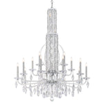 Siena 50.5"H x 40.5"W 17-Light Crystal Chandelier in Pol Stainles