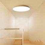 Simple Bowl Shaped Iron Acrylic Flush Mount Light for Study Living room Bedroom