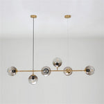 6 Glass Globes LED Electroplated Modern Chandelier Pendant Light Hanging Lamp