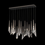 Solitude 22"H x 40"W 14-Light Crystal Multi-Light Pendant in Anti