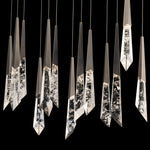 Solitude 22"H x 40"W 14-Light Crystal Multi-Light Pendant in Anti