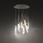 Solitude 22"H x 40"W 14-Light Crystal Multi-Light Pendant in Anti