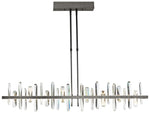 Solitude Large LED Pendant - Iron - Crystal Accents - Standard Height