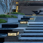 Square Waterproof LED Modern Solar Outdoor Deck Post Lights Pillar Light