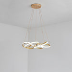 Interwoven Wave Design Chandelier Light Mid Century Chandelier