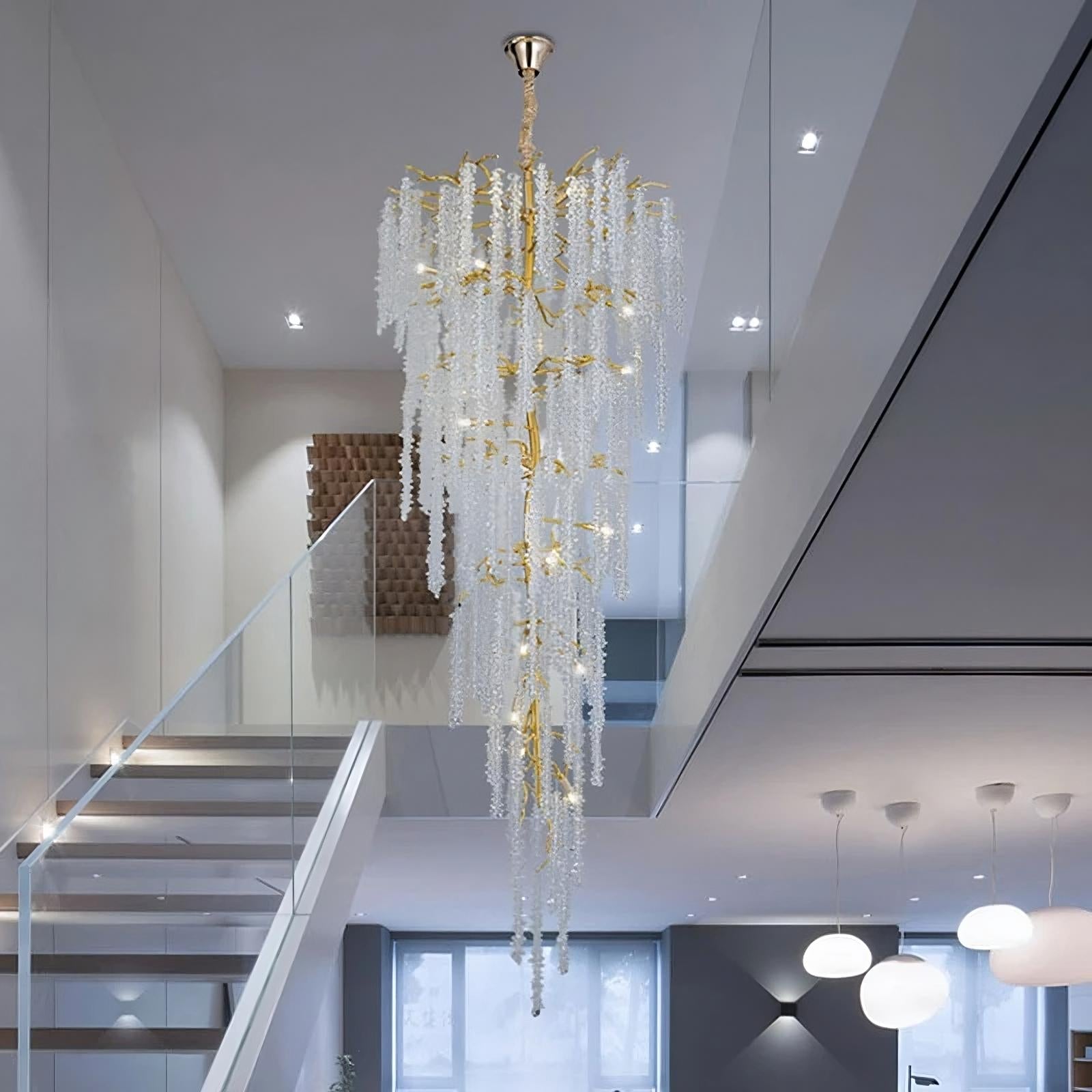Albero Crystal Foyer Chandelier– YOVINO