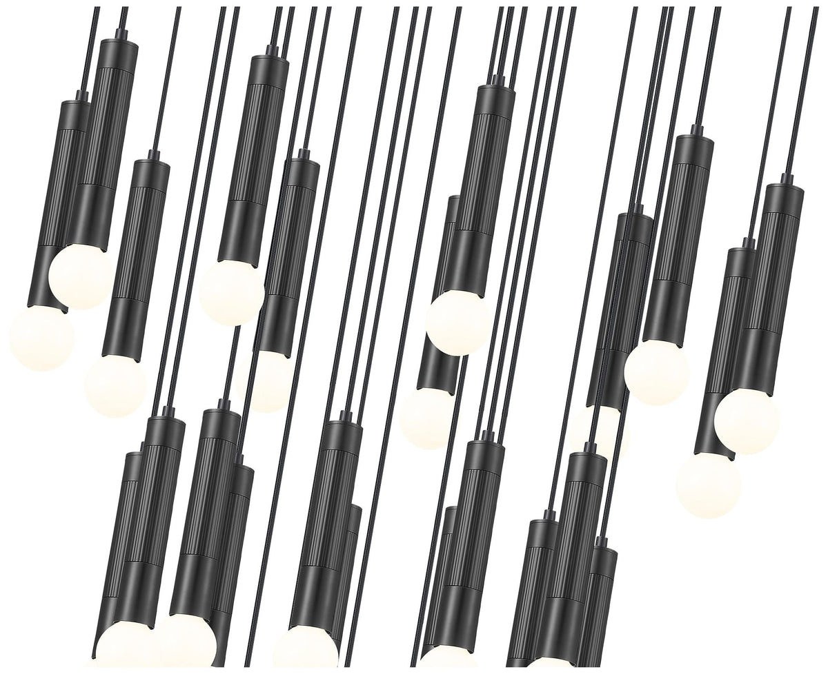 Stari by Z-Lite Matte Black 27 Light Chandelier