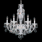Sterling 7-Light Chandelier in Silver with Swarovski Crystal