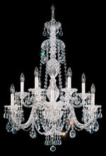 Milano Chandelier, 6-Light, French Gold, Clear Swarovski Crystal, 24"W (5676-26S AN0Q1)