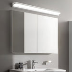 LED Bathroom Vanity Light with Wall-Mounted Panel and Polished Iron Trim