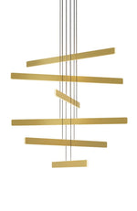 Cityscape Pendant, 1-Light, Standard Height, LED, Black, 38"W (139910-LED-STND-10-85 5DDRFK)