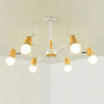 6-light Antlers-shaped LED Nordic Chandeliers Ceiling Lights Hanging Lamp