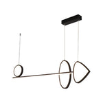 Novelty Lines Circle Chandelier Light Cupid Shape Dining Room Chandeliers