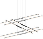 Tik-Tak? 47 1/2"W Chrome Stack 3-Tier 12-Light LED Pendant