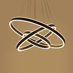 3 Circles Interweaved LED Modern Chandeliers Pendant Light Hanging Lamp