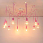 Cluster Spider Pendant Lighting 10-heads DIY Adjustable Ceiling Lights
