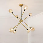 LED Modern Glass Sputnik Chandelier Pendant Light Hanging Lamp Island Lights
