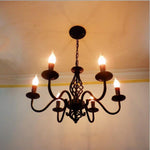 6 Lights Candles-shaped LED Modern Chandeliers Pendant Light Hanging Lamp