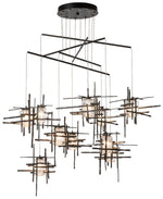 Tura 48.9"W 10-Light Oil Rubbed Bronze Mobile Pendant w/ Seeded Glass