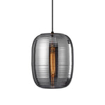 Lantern Shaped Electroplated Glass LED Modern Pendant Lighting Island Lights