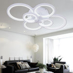 Multi Circles Dimmable LED Modern Ceiling Lights Flush Mount Lighting