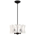 Twilight 8.5"H x 18"W 4-Light Crystal Pendant in White