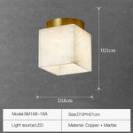 Natural Marble Hallway Ceiling Light Fixture