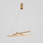 Cluster Of 3 Sticks Gold Pendant Lights Acrylic Pendant Lighting