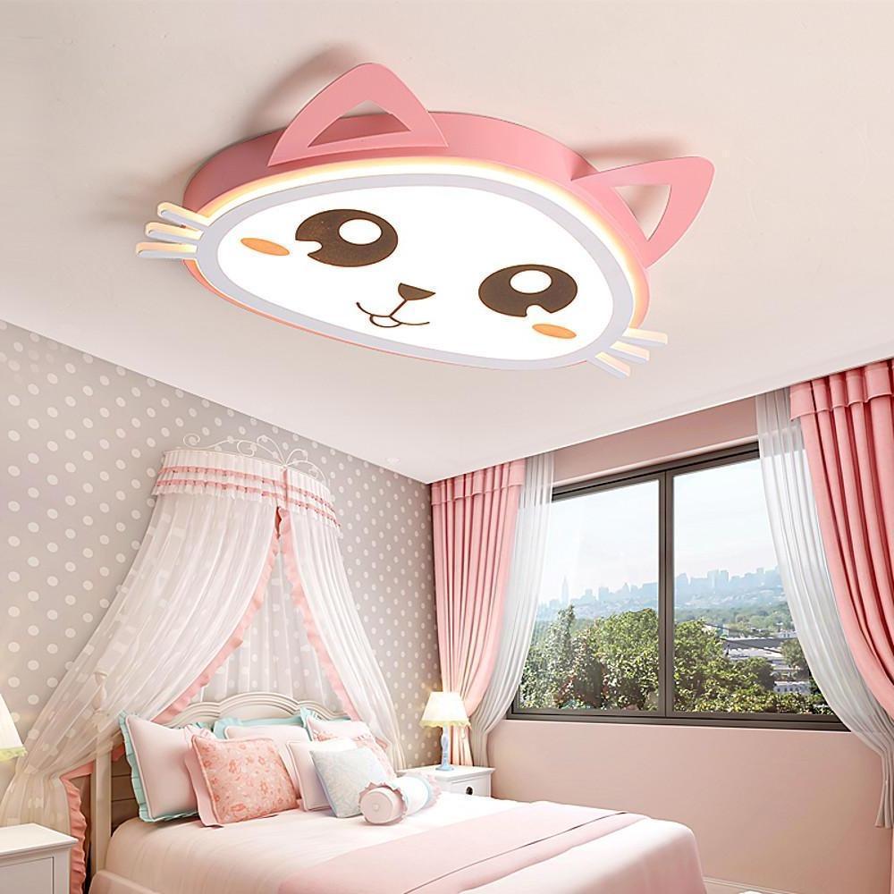 Kitten Bedroom Flush Mount Lighting LED Baby Kids Ceiling Lights