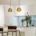 Creative Cylindrical Electroplated Metal LED Modern Pendant Lighting