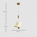 Butterflies Shaped LED Gold Modern Pendant Lights Hanging Lamp Island Lights
