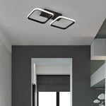 2 Square Flush Mount Ceiling Light for Living Room Acrylic LED Baby Kids Lights