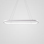 Rectangular Curves Dining Room Chandeliers Metal Modernist Pendant Lighting