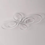 Artistic Curved Dimmable LED Modern Ceiling Lights Chandelier Flush Mount Lighting